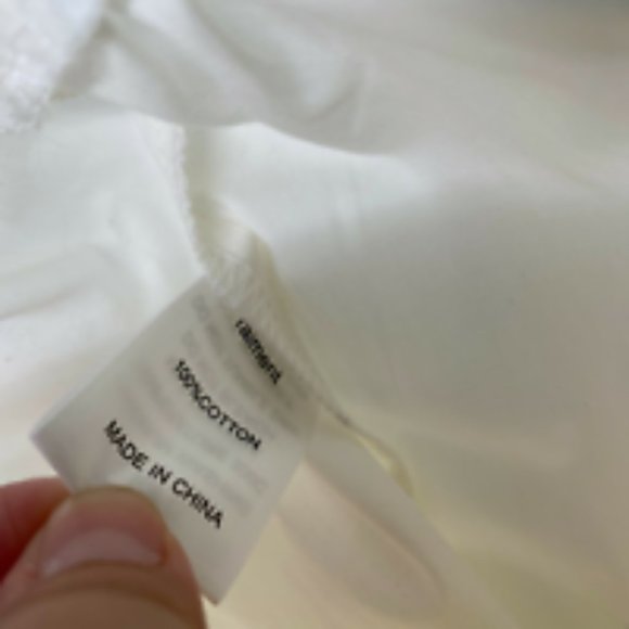 Raiment Men's Police Button Up Shirt Long Sleeve White sz S Cotton Pockets NWT - Picture 5 of 9